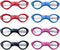 8 Pieces Folding Scissors Anti-Rust Stainless Steel Safety Mini Scissor Travel Folding Scissors...