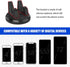 Pack-1 Car Dashboard Cell Phone Holder, 360 Degree Rotating Navigation Bracket, Phone Fixing Device, Automobile Interior Products, Universal for M...