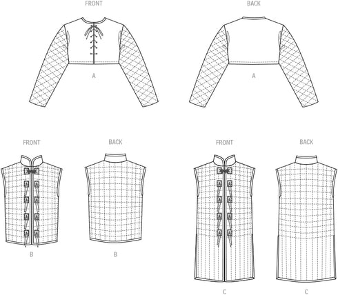McCall's Men's Fantasy Top and Vests Costume Sewing Pattern Kit, Design Code M8423, Sizes 34-36-38-40-42...