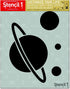 Stencil1 Saturn and Planet Stencil, Space Stencils 8.5 x 11 Inches for Painting, Wall Art, DIY at Home and Used for Decor, On Fabric, Glass, T-Shi...