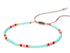Anklet for women, Unique Beaded Aqua Colorful Waterproof Beach Anklet, Boho Bohemian Hippie Native American Style, Handmade by Tribes...