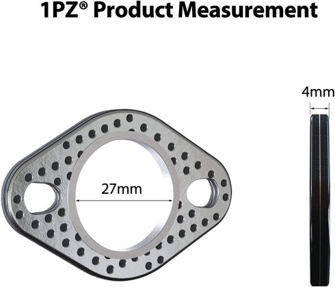 1PZ EGS-M27 Exhaust Gasket for GY6 49cc 50cc 70cc 90cc 110cc 125cc 150cc Scooter Moped Motorcycle Go Kart ATV Quad 4Wheeler Dune Buggy Dirt Pit Bi...