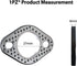 1PZ EGS-M27 Exhaust Gasket for GY6 49cc 50cc 70cc 90cc 110cc 125cc 150cc Scooter Moped Motorcycle Go Kart ATV Quad 4Wheeler Dune Buggy Dirt Pit Bi...