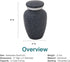 Graystone Keepsake Cremation Urn for Ashes, Aluminum, Gray Urn, Keepsake Sized Cremation Urn, 3 Inches High...