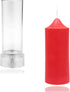MILIVIXAY Cylinder Candle Molds for Beeswax Wax Molds Duarable Plastic Candle Molds for Candle Making-Height: 5.1 Inch,Diameter:2.0 Inch....