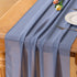 Socomi Dusty Blue Chiffon Table Runner Easter Spring Boho Rustic 14ft 29x170 Inches Wedding Runner Sheer Romantic Bridal Shower Decorations...