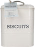 Living Nostalgia Biscuit tin 14,5x19cm, Metal, Antique Cream, 14.5 x 19 cm...
