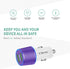 Rapid USB C Car Charger, Compatible for Samsung Galaxy S23/S22/S21/Note 20/Ultra/10/Plus/9/8/S20/S10+/S10e/S9/S8/A50/A70, Quick Charge 3.0 Dual US...