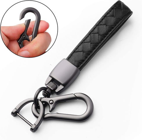 Compatible with Nissan Key Fob Cover with Leather Keychain Soft TPU 360 Degree Protection Key Case for Altima Maxima Rogue Armada Pathfinder Smart...