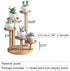 OLizee® 5 Tier Wood Plant Riser Stand Tabletop Tiered Plant Pot Holder Stand Bamboo Succulent Plant Stand Plant Pot Riser Stand Plant Display Hold...