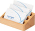 Wood Business Card Holder Desk 3 Grids Wooden Business Card Display Stand for Office and Home(3 Packs)...