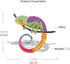 Rhinestone Chameleon Brooch Pin for Women Girls Fashion Exquisite Big Green Purple Colorful Crystal Animal Lizard Brooches Lapel Pins Dress Access...