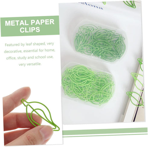 STOBOK 30pcs Paper Clip File Folders Colored Office Supplies Folders Binder Folders Leaf Shaped Paper Clip Paper Clips Rabbit Office Paperclips Fi...