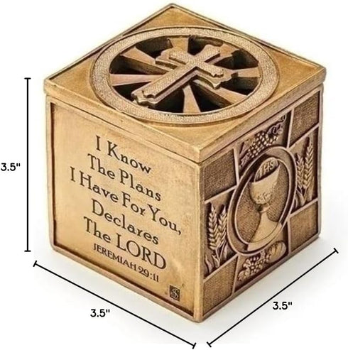 Joseph's Studio by Roman, Confirmation Collection, 3.75"H MULT SACRAMENT KEEPSAKE, Home Décor, Devout Gift, Prayerful Inspiration (3x3x3)...