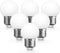 LED Vanity Light Bulb, Small Globe Christmas Light Bulbs, 15 Watts Equivalent, 1W Low Watt LED E26 Medium Screw Base Decoration Bulb, Daylight Coo...