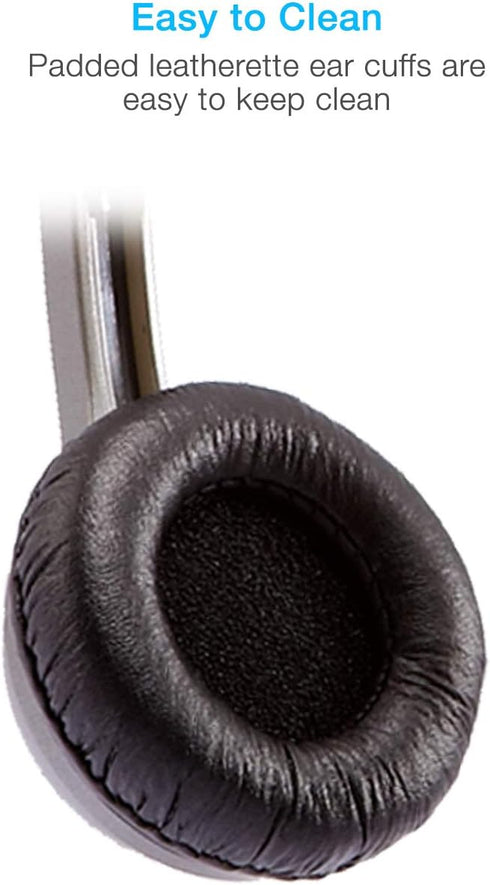 Cyber Acoustics Lightweight 3.5mm Stereo Headphones for Kids (ACM-7000) - Great for use with Tablets, Chromebooks, Laptops, PCs, & Macs...
