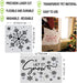 Snowflake Stencil Set | Snowflake Stencils for Crafts, Painting, Windows and More | Christmas Stencils Reusable Templates -Cards, Journals, Orname...