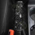 2pcs/Set Crystal Diamond Gear Shift Knob Cover & Handbrake Cover Set- Rhinestone Leather Handcraft Bling Bling Car Accessories for Women Universal...