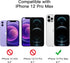 JETech Privacy Full Coverage Screen Protector for iPhone 12 Pro Max 6.7-Inch, Anti-Spy Tempered Glass Film, Edge to Edge Protection Case-Friendly,...
