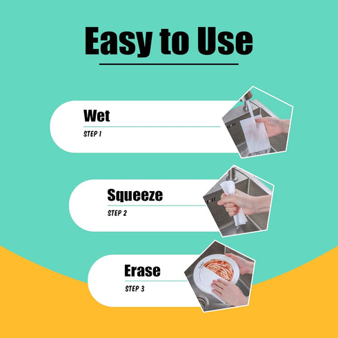 200 Pack Eraser Sheets Disposable Cleaning Sponge Thin Melamine Foam Sponge Eraser Nano White Eraser Wipes for Bathroom Kitchen Dish Furniture, Ha...