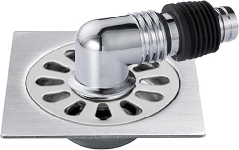 Floor Drain Cover, Washing Machine Floor Drain Cover, Garage Floor Drain Shower Drain Cover with Pipe Connector, Drain Cover for Kitchen, Bathroom...