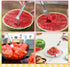 2-in-1 Stainless Steel Fruit Cutter, 2024 New Watermelon Fork Slicer Cutter Slicer Tool, Dual Head Fruit Forks Slicer Knife for Home Kitchen Gadge...