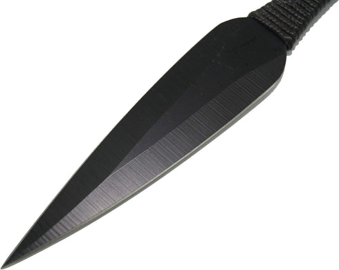 Ace Martial Arts Supply Ninja Stealth Black Throwing Knives with Nylon Case (Set of 3)...