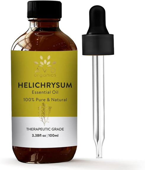 Helichrysum Essential Oil 100ml - Pure & Natural Therapeutic Grade Oil for Aromatherapy, Massage - 3.38 fl. Oz...