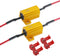 SOCAL-LED LIGHTING 2pcs LED Load Resistors 10 ohm LED Bulbs Turn Signal Error/Blinker/Hyper Flashing (25W)...