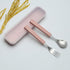 VANRA 2-Piece Children Flatware Set 18/10 Stainless Steel Child Tableware Set Silver Cutlery Set Silverware Dinner Utensils Spoon Fork Set with Tr...