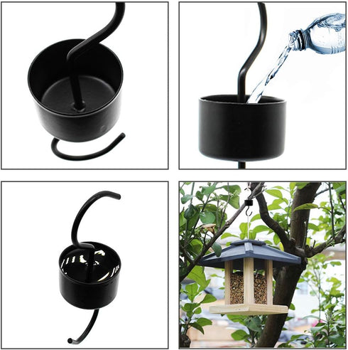 Ant Moat for Hummingbird Feeders 2 Pack Black...