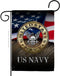 US Navy Military Tapestry Armed Forces Home Decor Memorabilia Banner United State Wall Americana Decorations Remembrance Retire Outdoor Memorial Y...