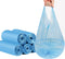 100 Count Trash Bags, jixik 4 Gallon Garbage Bags with Handlees 18''×23.6'' Unscented Trash Bag for Kitchen, Bedroom Livingroom, Bathroom (Blue)...