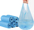 100 Count Trash Bags, jixik 4 Gallon Garbage Bags with Handlees 18''×23.6'' Unscented Trash Bag for Kitchen, Bedroom Livingroom, Bathroom (Blue)...