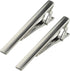 Roctee 2pcs Tie Bars for Men Silver 2.4 Inch, Tie Clip Tack Pin Pinch Tie Clip Clasp Set for Classic Style Ties Neckties for Men Suit Accessories ...