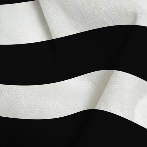 Leaveland White and Black Stripe Set of 2 12x20 Inch Cotton Polyester Square Throw Pillow Case Decorative Durable Cushion Slipcover Home Decor Sof...