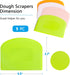 Dough Cutter Bench Scraper for Baking, 5 PCs BPA Free PE Plastic Flexible Bowl Scraper, Food-safe Plastic Dough Scraper for Bread Cake Dough Fonda...