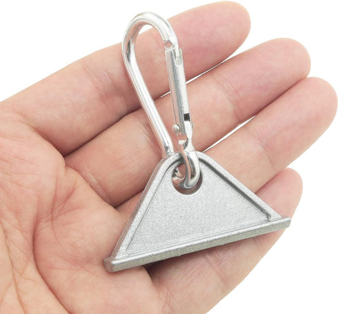 4PCS European Standard 2020 with Hooks Aluminum 6 Slot 56x9.8x27mm Movable Hooks Workbench Mobile Hook Triangle Slider Nylon Hooks Accessories for...