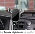 Car Phone Holder for Toyota Highlander 2014 2015 2016 2017 2018 2019 & Highlander Hybrid 2014-19 Auto Interior Accessories Cell Phones Mount Cellp...
