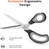 Premium Tailor Scissors Heavy Duty Multi-Purpose Titanium Scissors Professional for Leather Cutting Industrial Sharp Sewing Shears (2 Pack), Red/G...