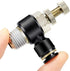TAILONZ PNEUMATIC 3 Pack SL-3/8-N2 Push to Connect Air Line Fitting Air Flow Control Valve 3/8 Inch od 1/4 Inch Npt Elbow 90 Degree Air Speed Cont...
