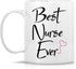 Retreez Funny Mug - Best Nurse Ever 11 Oz Ceramic Coffee Mugs - Funny, Sarcasm, Inspirational, Motivational graduation birthday gifts for friends,...