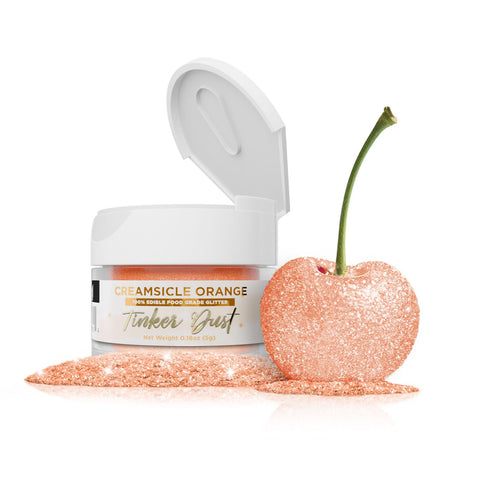 Bakell - Creamsicle Orange Tinker Dust (5g, 1x Jar) Edible Glitter for Food, Desserts, and Beverages!...