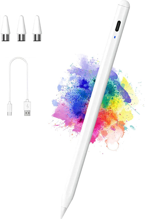 Active Stylus Pens for Touch Screens with Magnetic Design, Luntak Rechargeable Universal iPad Pencil, Fine Point Stylus Pen for iPad Pro/Air/Mini/...