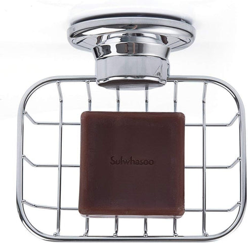 SANNO Suction Cup Soap Holder, Soap Dish Saver Tray Bar Soap Sponge Holder for Shower Wall, Bathroom, Tub and Kitchen Sink Stainless Steel...