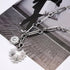 Heart Pendant Necklaces for Women, Chunky Silver Sun Necklace Vintage Big Heart Jewelry Aesthetic Charms Accessories...