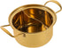 Golden Stainless Steel Small Hot Pot Small Cooking Pot Hot Pot with Divider Home Cooking Pot Kitchen Cooking Pot Noodle Pot Stock Pot Individual M...