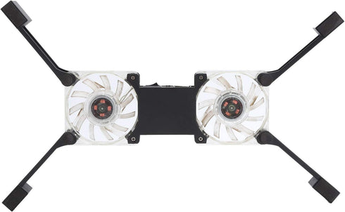 ASHATA Portable Laptop Cooling Pad, with Antiskid Mount, Dual Light Emitting Fan, USB Foldable Heat Dssipation Stand for Notebook Computer...