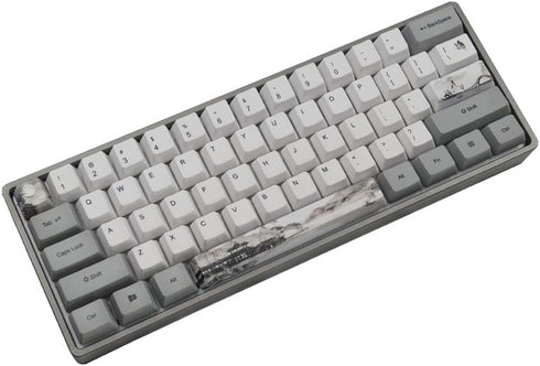 PBT 5-Sided Sublimation keycap Set OEM Highly Compatible with Cherry MX Switch Mechanical Keyboard (Jiangnan Ink)...