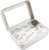 2Pack Portable Dental Floss Case with Transparent Window,Empty 3.4 * 2.3 * 0.7inch / 87x60x18mm Reusable Floss Holder,Dental Floss Dispenser for T...